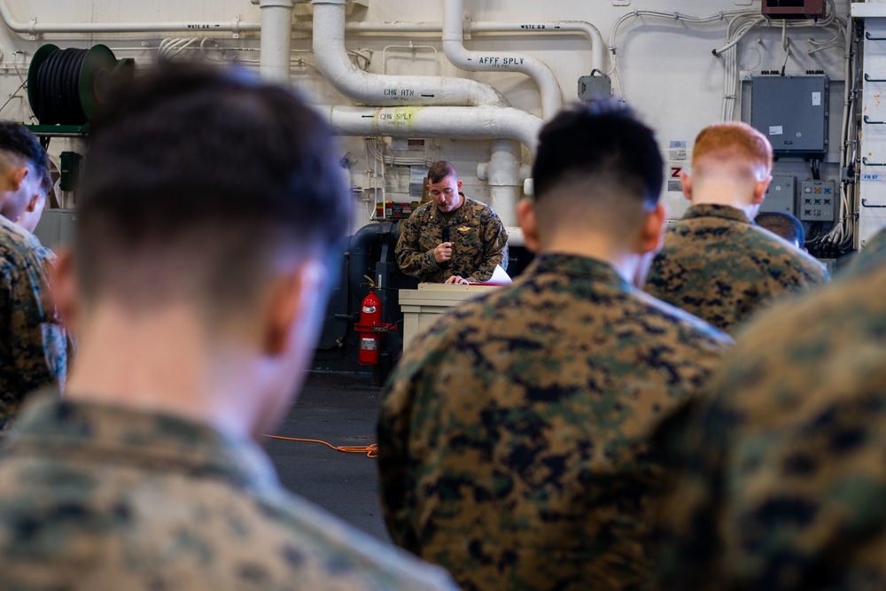 Corporals Course Embarked on USS Tripoli