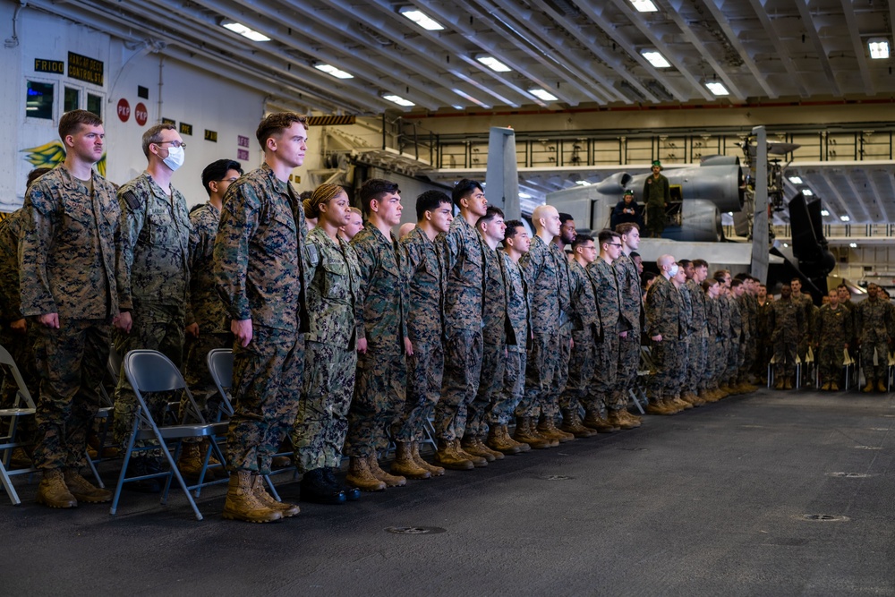 Corporals Course Embarked on USS Tripoli