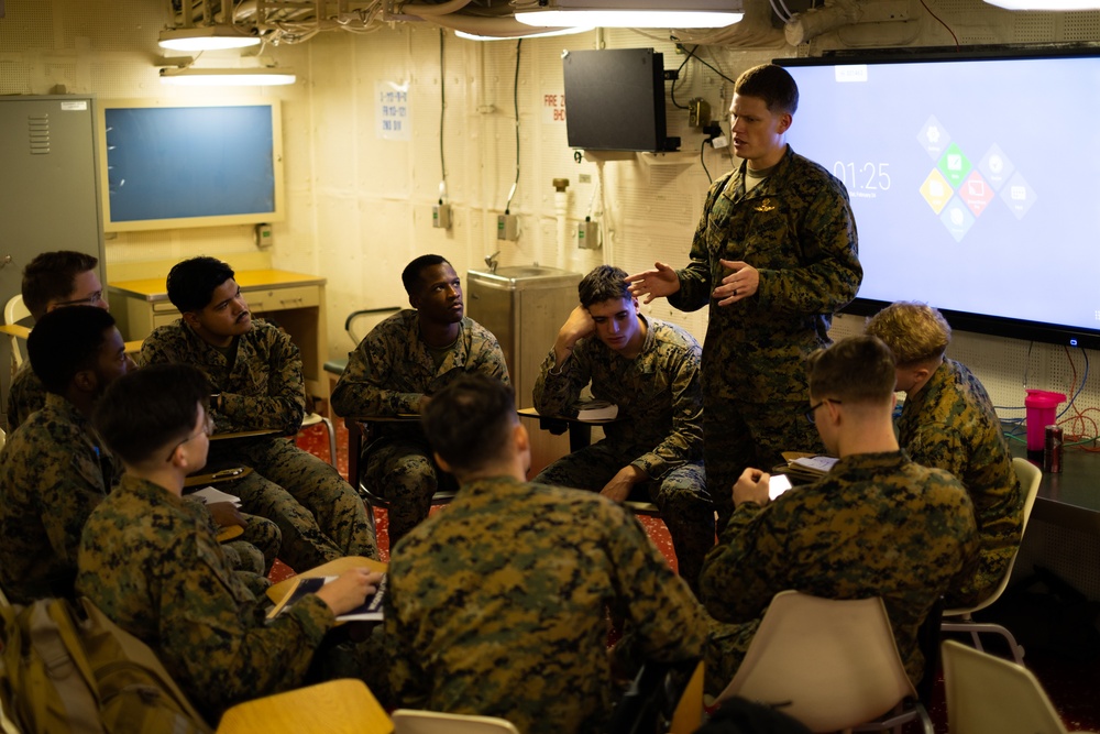 Corporals Course Embarked on USS Tripoli