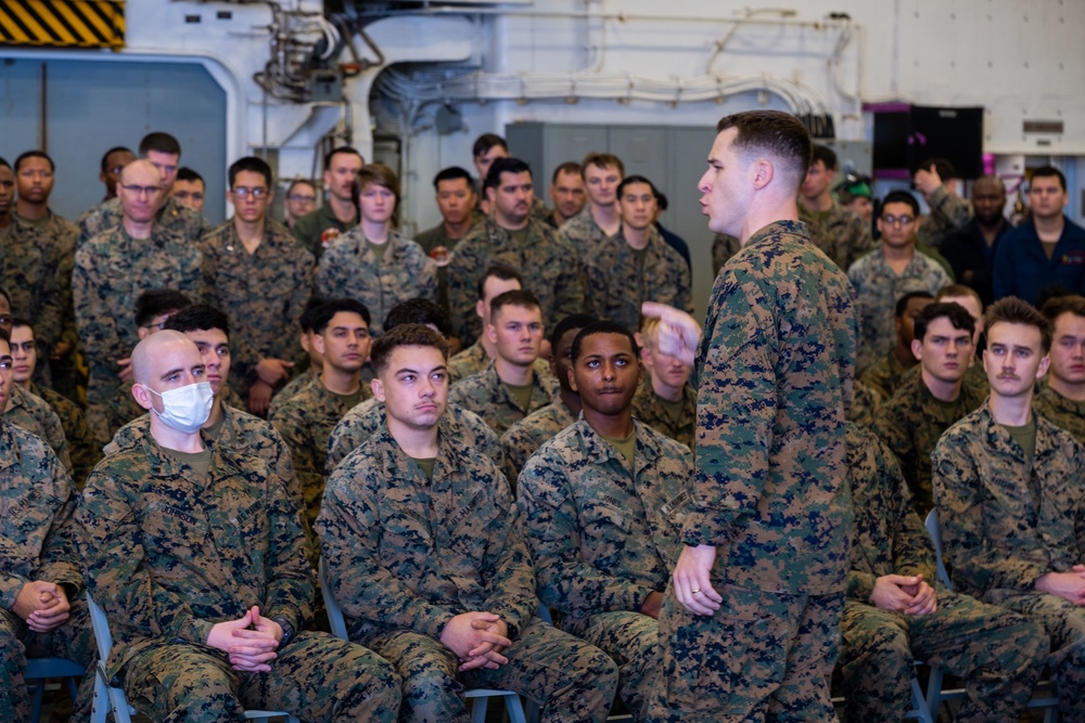 Corporals Course Embarked on USS Tripoli