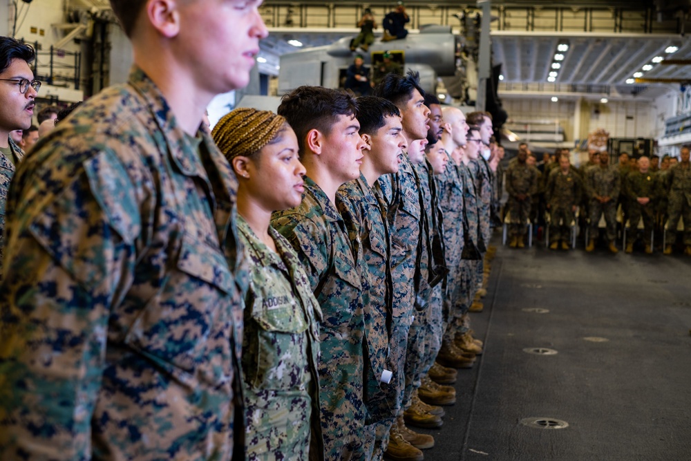 Corporals Course Embarked on USS Tripoli