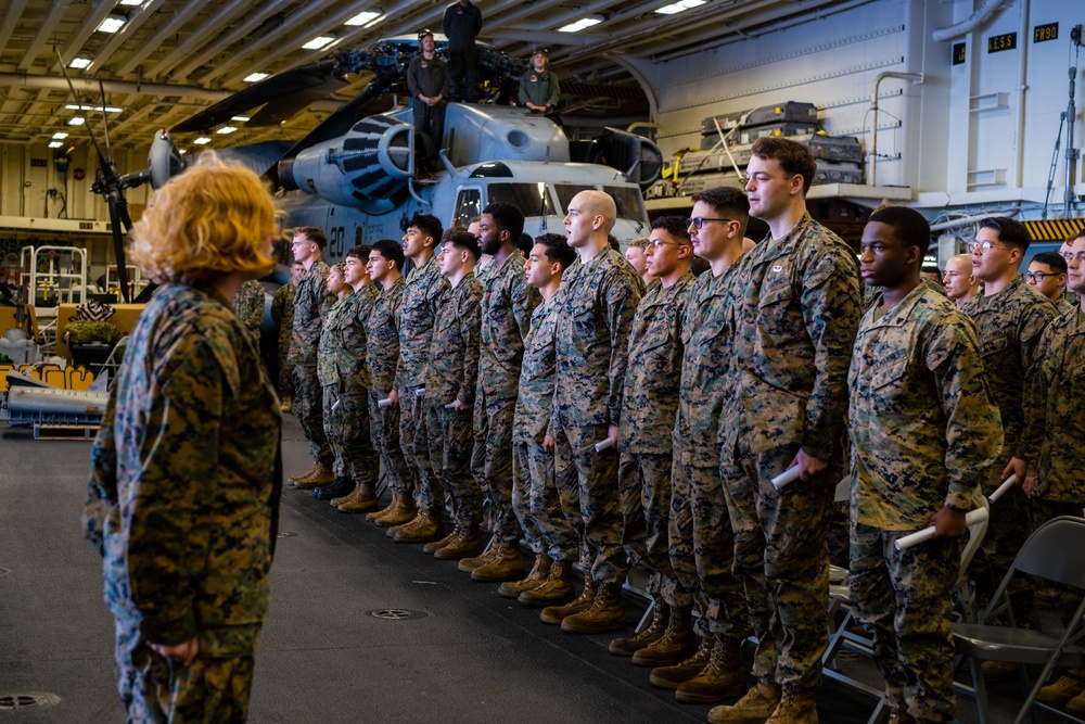 Corporals Course Embarked on USS Tripoli