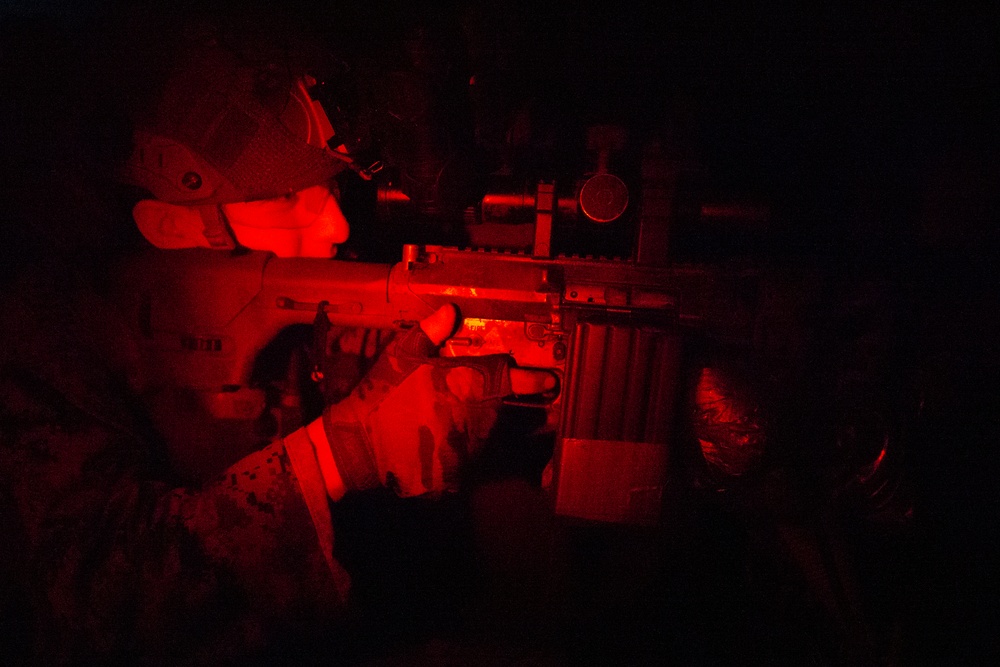 BLT 2/5 Night Aerial Sniper Exercise