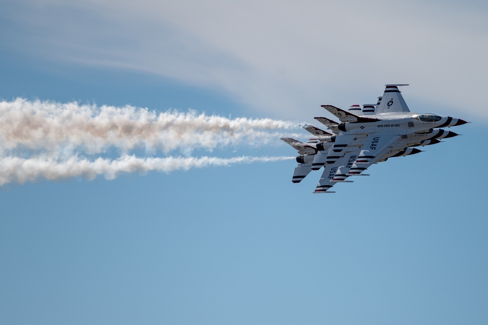 McConnell's Frontiers in Flight Airshow features the U.S. Air Force Thunderbirds