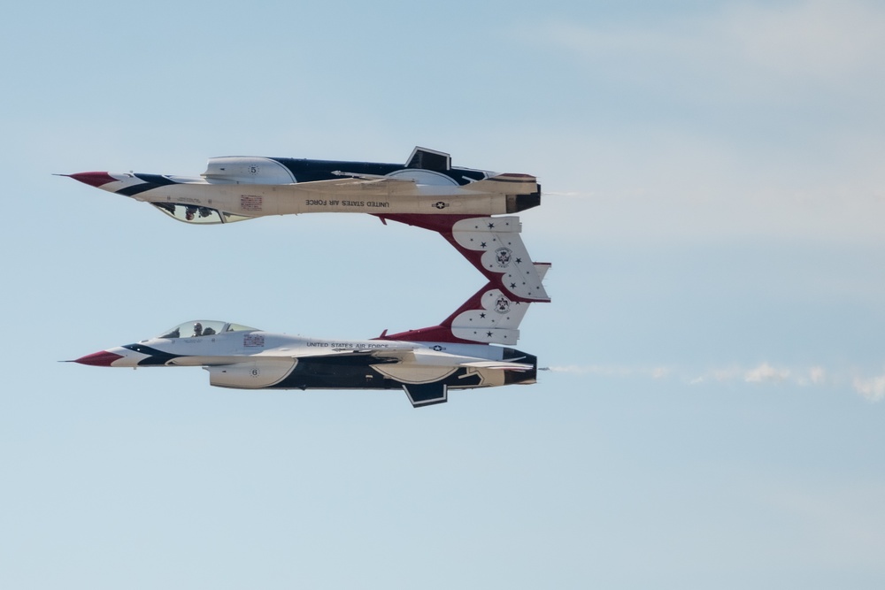 McConnell's Frontiers in Flight Airshow features the U.S. Air Force Thunderbirds