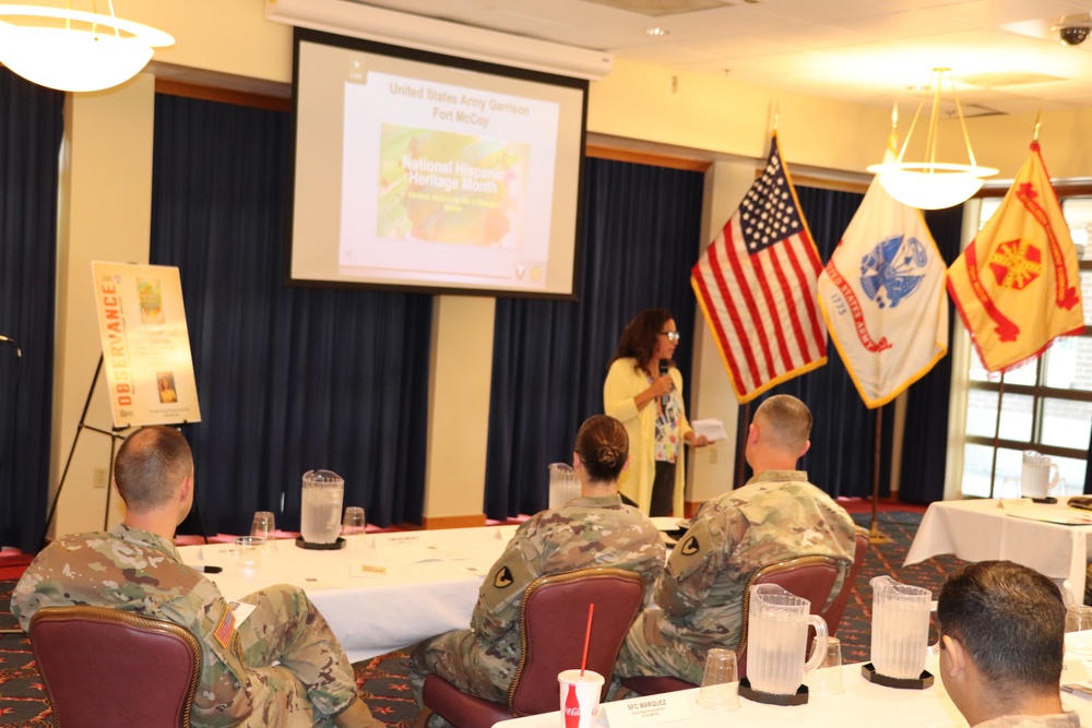 Scenes of Fort McCoy's 2022 National Hispanic Heritage Month observance