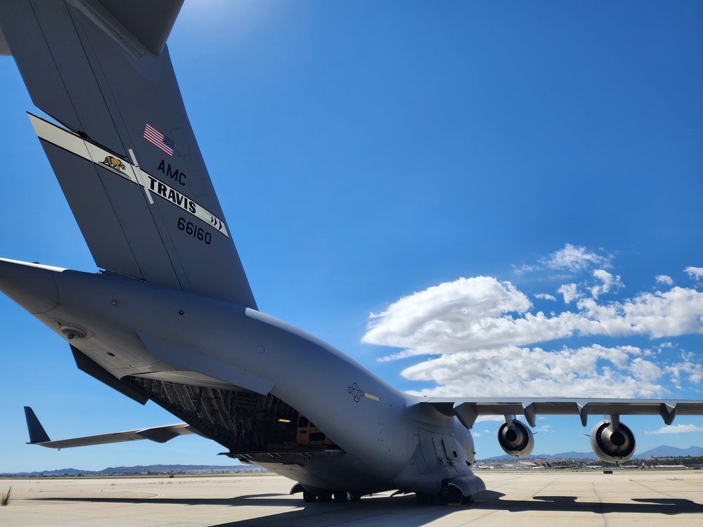 C-17 Prepares to Deliver School Buses