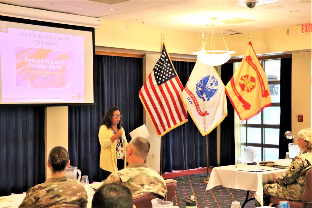 Scenes of Fort McCoy's 2022 National Hispanic Heritage Month observance