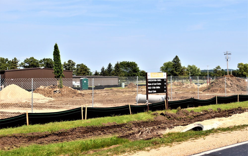 September 2022 construction operations for $11.96 million transient training brigade headquarters at Fort McCoy