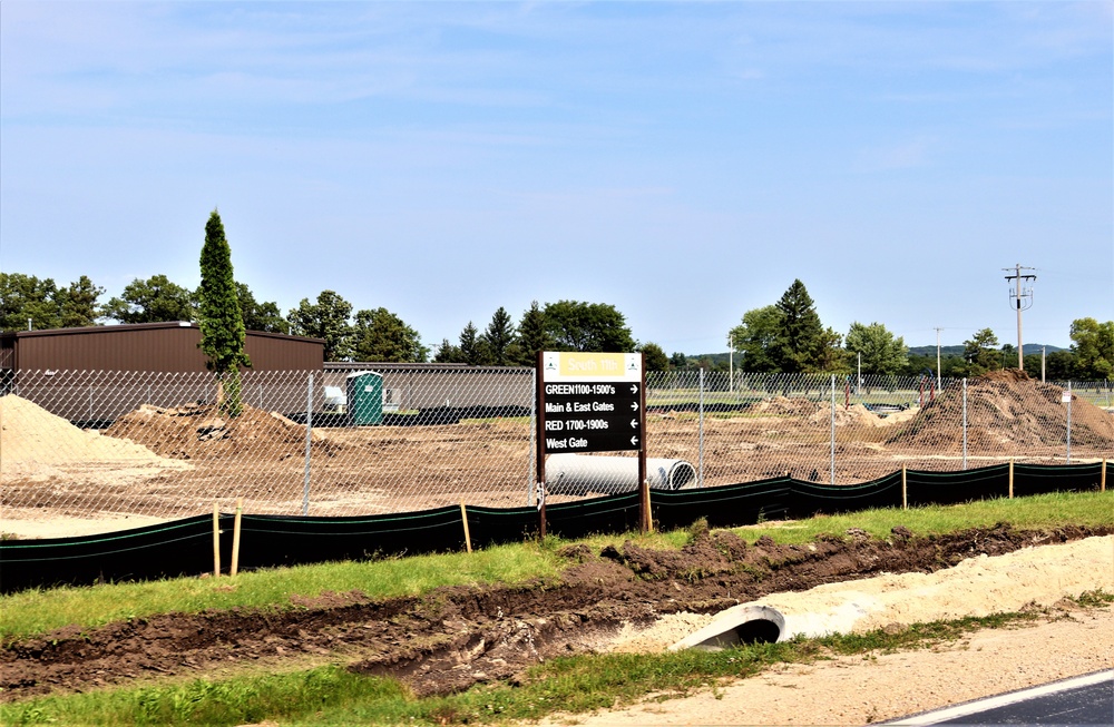 September 2022 construction operations for $11.96 million transient training brigade headquarters at Fort McCoy