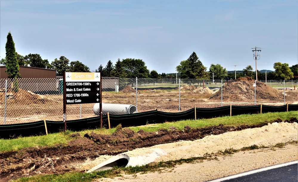 September 2022 construction operations for $11.96 million transient training brigade headquarters at Fort McCoy