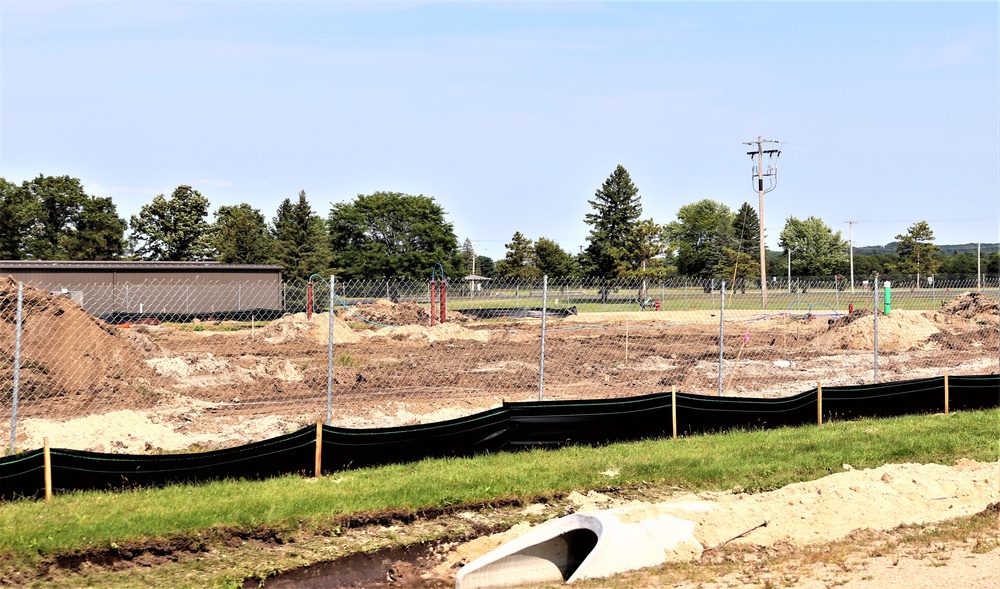 September 2022 construction operations for $11.96 million transient training brigade headquarters at Fort McCoy