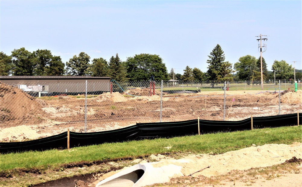 September 2022 construction operations for $11.96 million transient training brigade headquarters at Fort McCoy