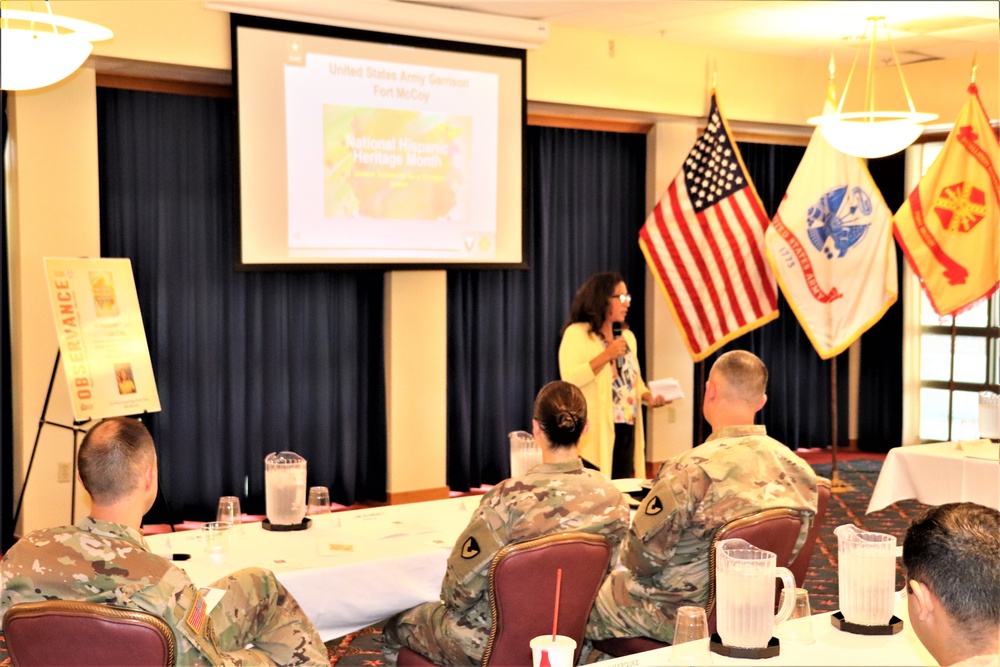 Scenes of Fort McCoy's 2022 National Hispanic Heritage Month observance