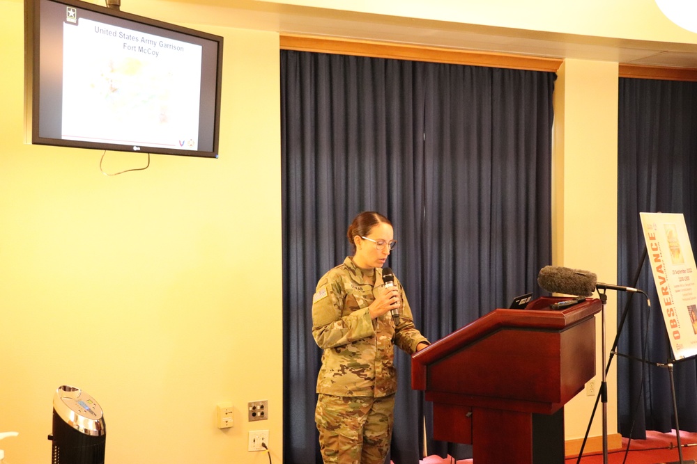 Scenes of Fort McCoy's 2022 National Hispanic Heritage Month observance