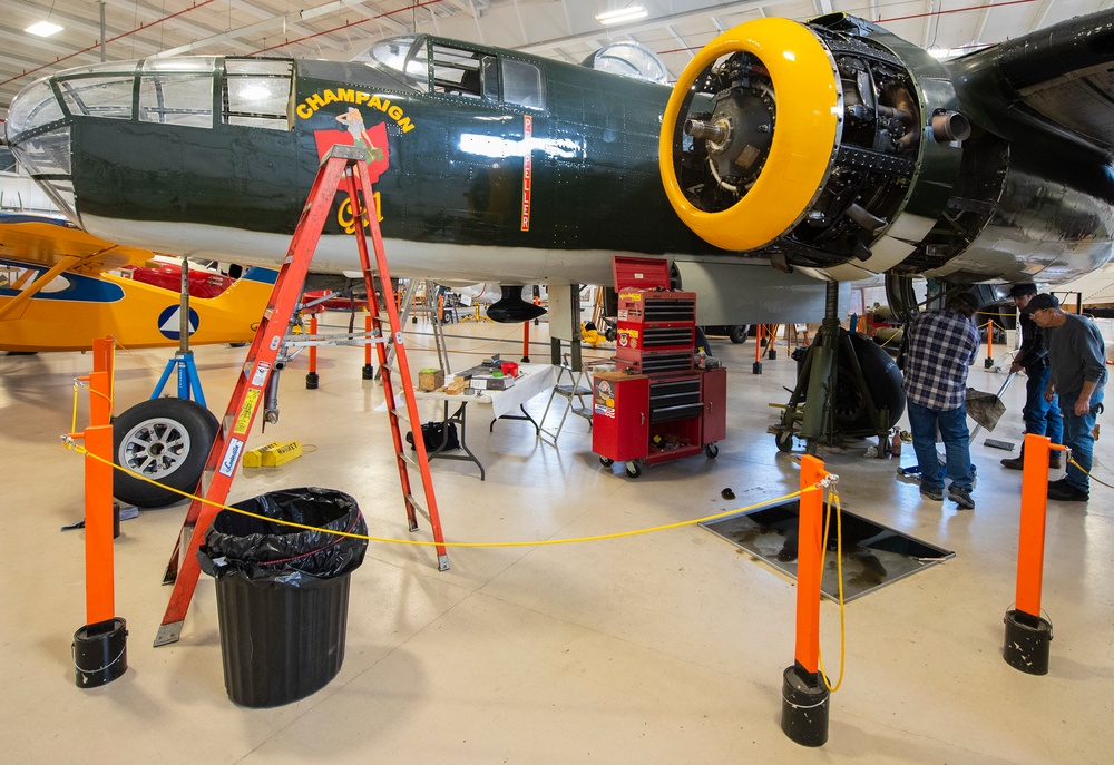 Volunteers keep historic bomber flying