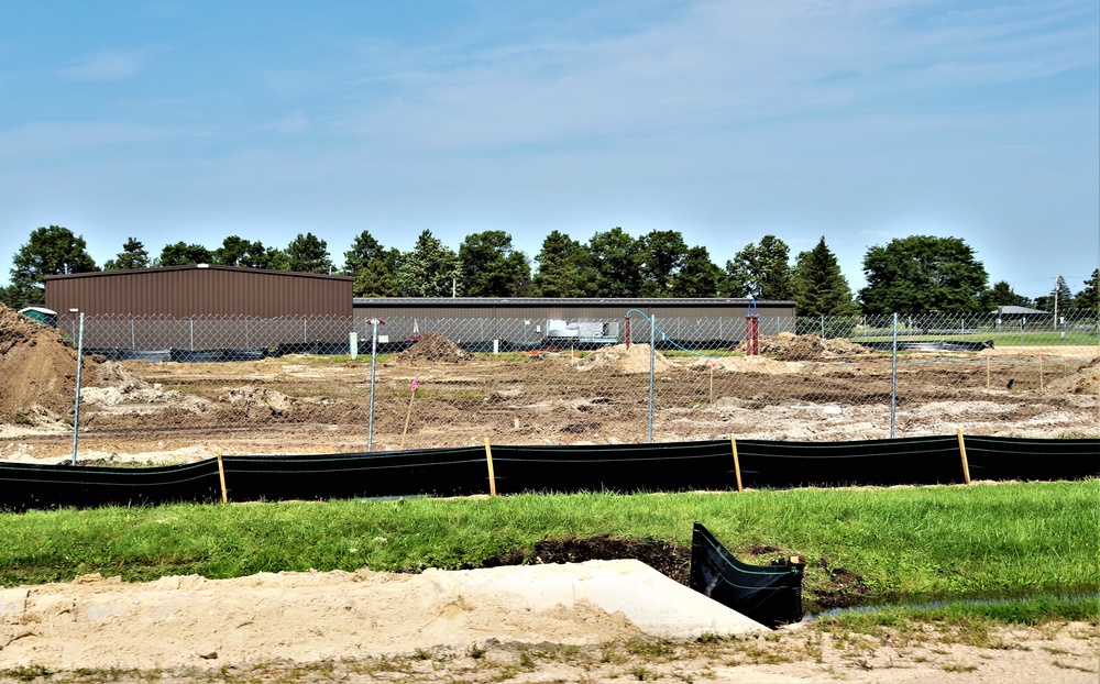 Construction operations for $11.96 million transient training brigade headquarters at Fort McCoy