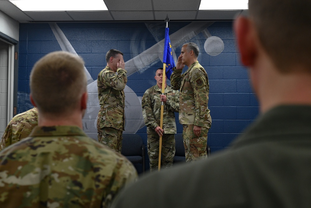 Sines assumes command of 757th Airlift Squadron