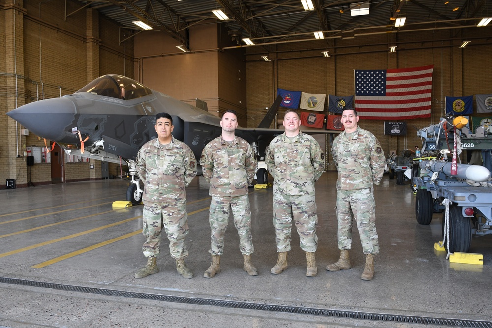 944th Fighter Wing loads weapons on F-35