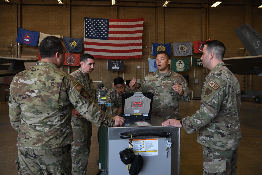 944th Fighter Wing loads weapons on F-35