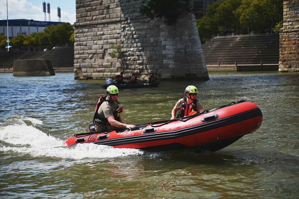 178th Wing demonstrates Swift Water Rescue capability