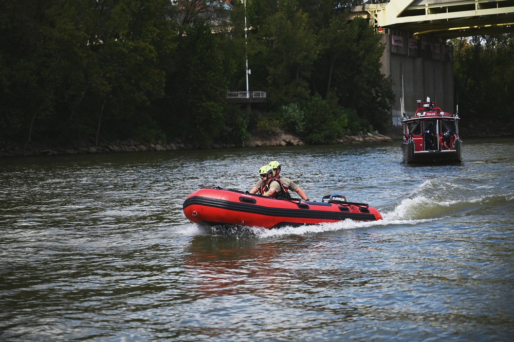 178th Wing demonstrates Swift Water Rescue capability
