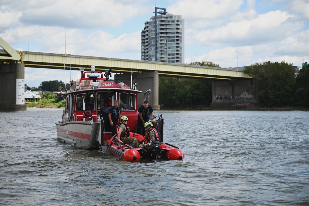 178th Wing demonstrates Swift Water Rescue capability