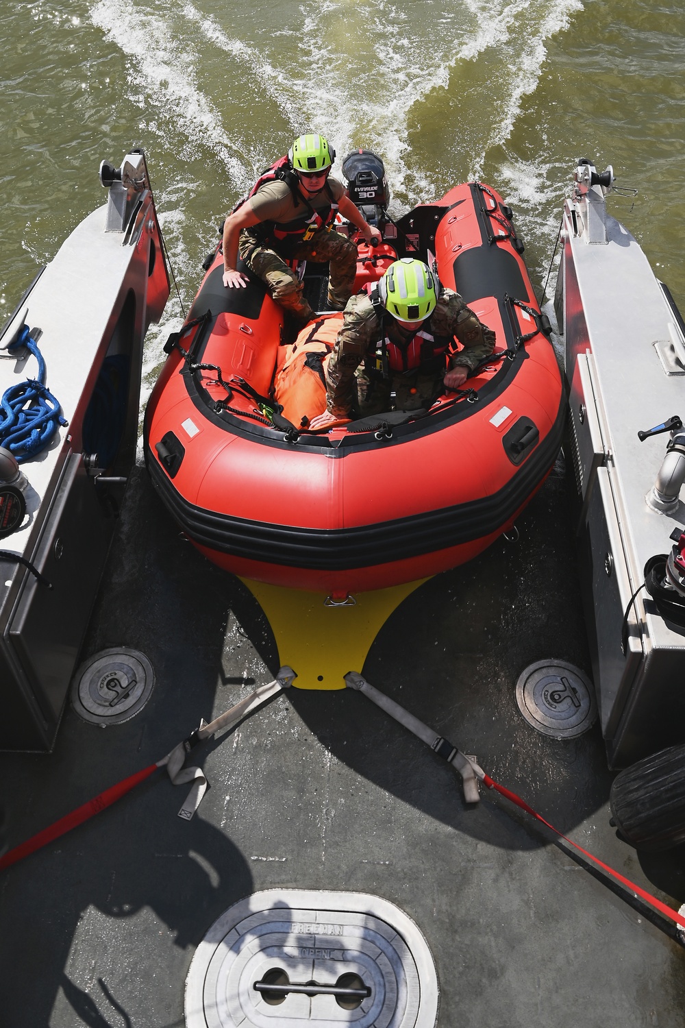178th Wing demonstrates Swift Water Rescue capability