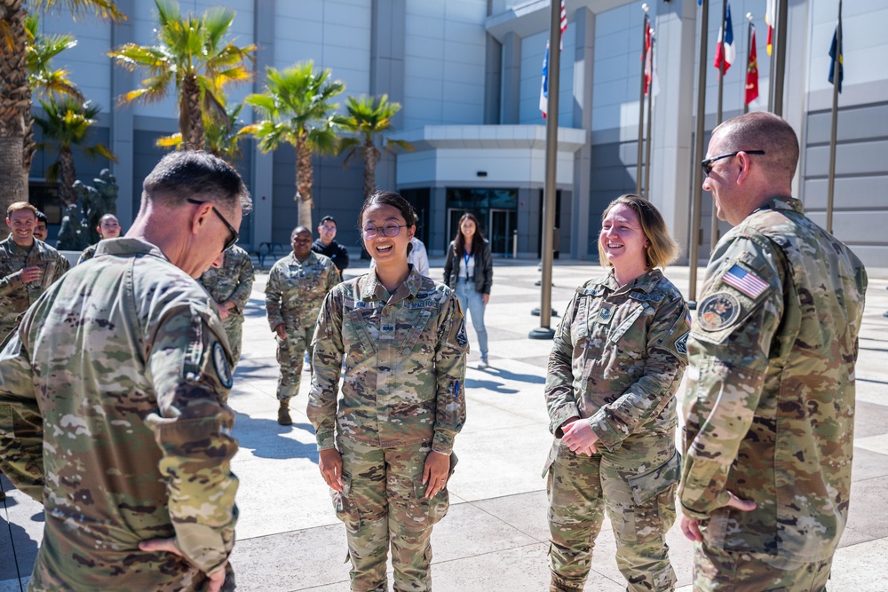 CMSSF Towberman connects with CFSCC Guardians and Airmen