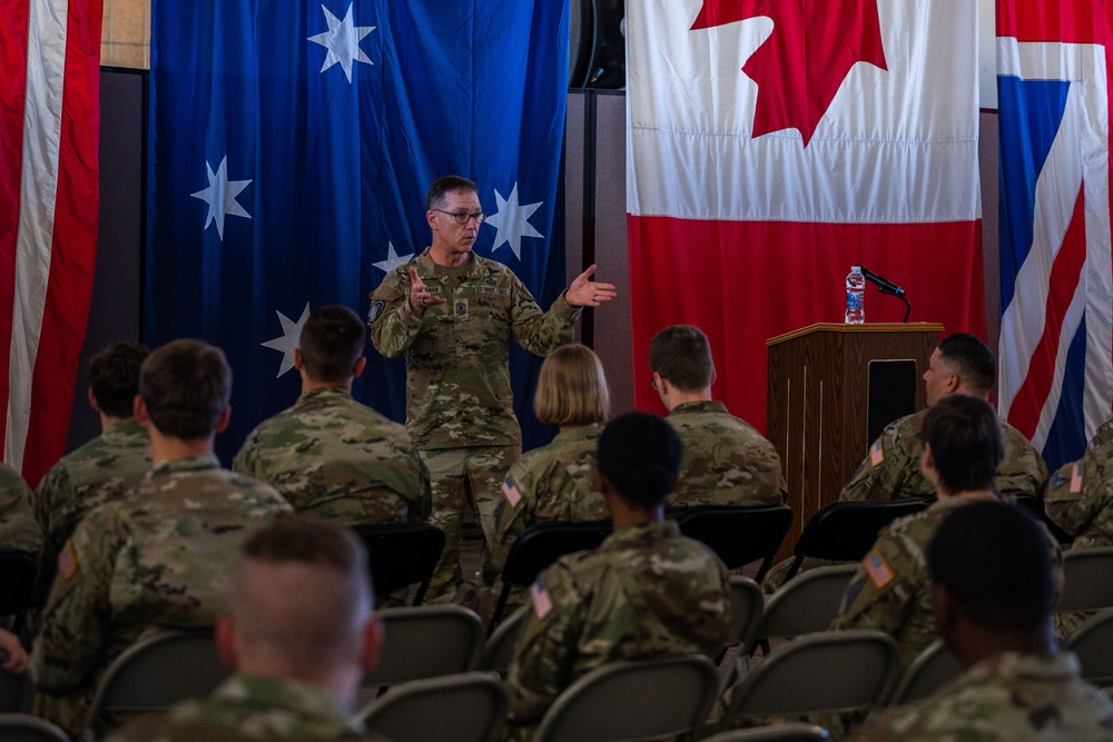 CMSSF Towberman connects with CFSCC Guardians and Airmen