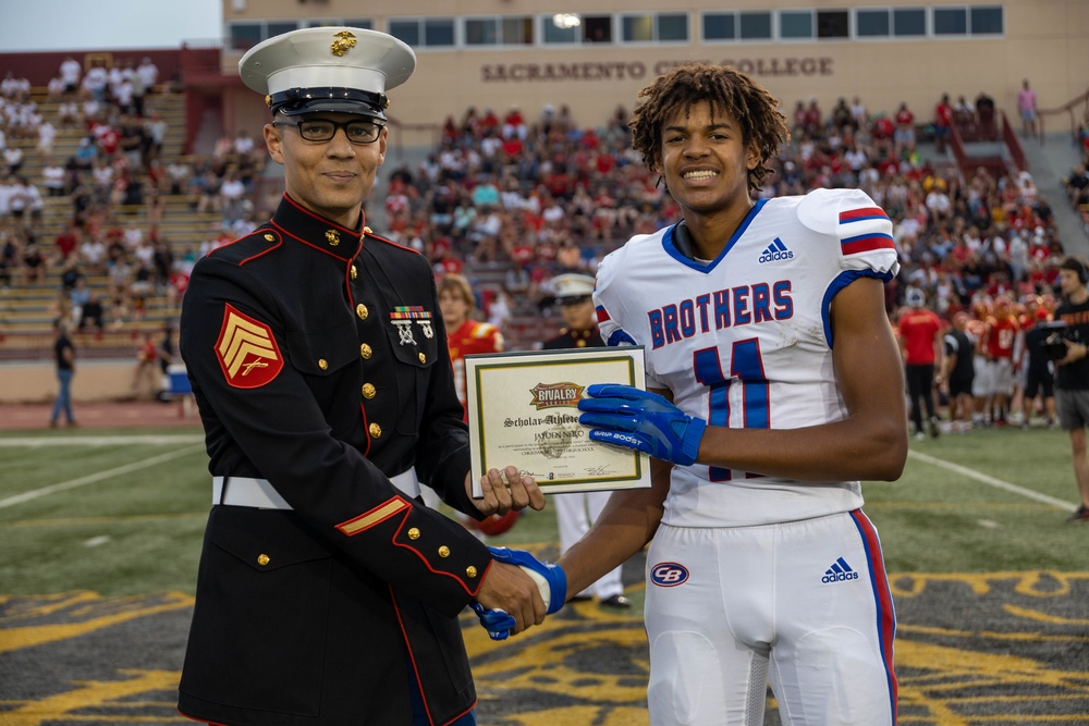 Sacramento Marines at Rivalry High School Football Game