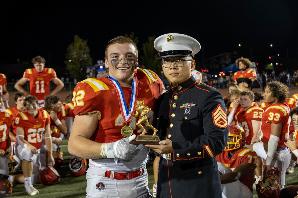 Sacramento Marines at Rivalry High School Football Game