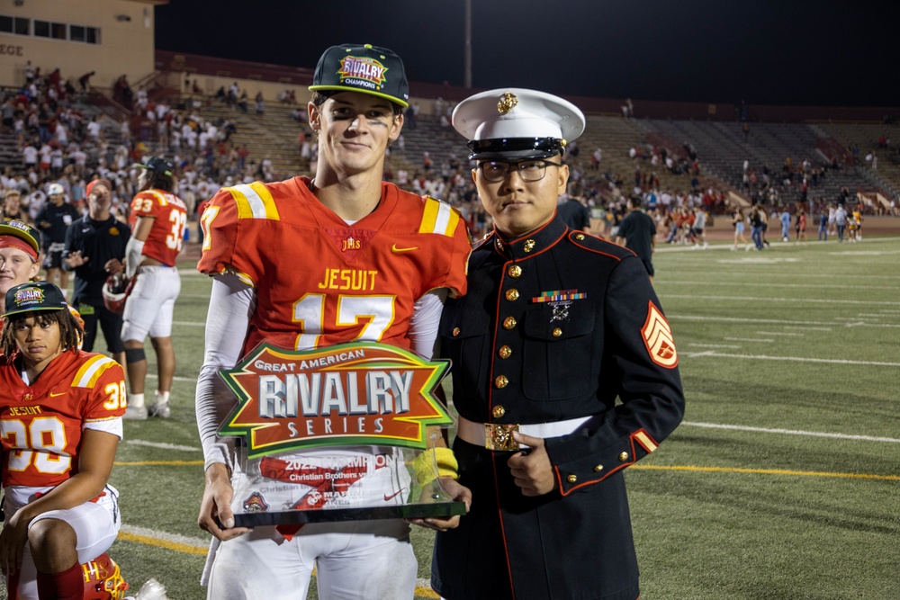 Sacramento Marines at Rivalry High School Football Game