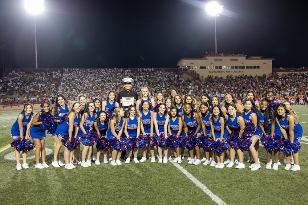 Sacramento Marines at Rivalry High School Football Game