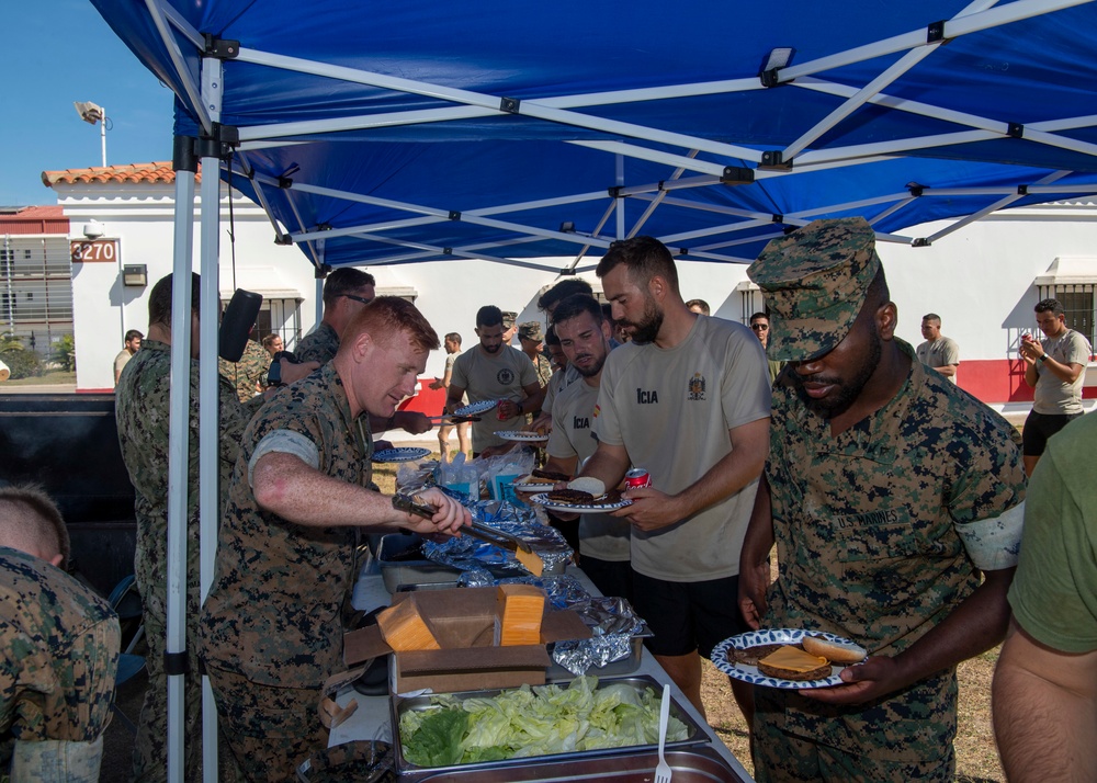 U.S., Spanish and Italian Marines Meet at FASTEUR H.Q.