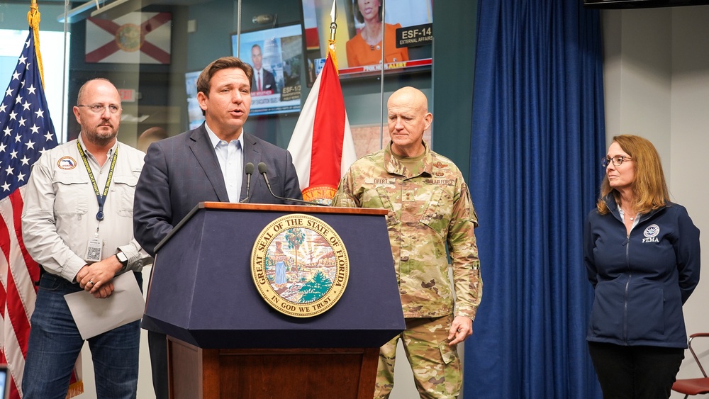 Florida Governor Ron DeSantis Holds Press Briefing