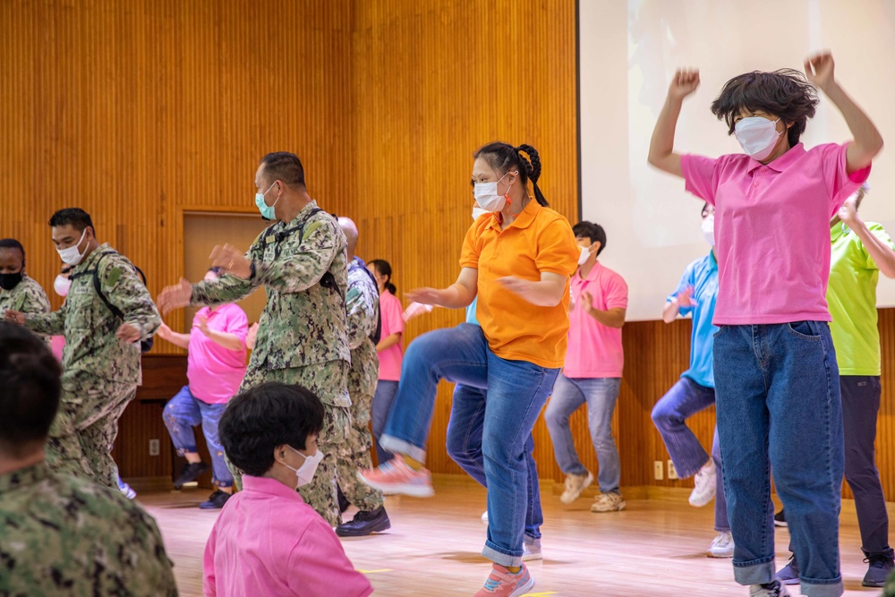 US Navy Sailors Conduct Community Relations