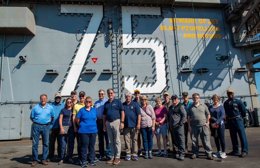 Truman is the flagship of the Harry S. Truman Carrier Strike Group and is currently in port aboard Naval Station Norfolk.