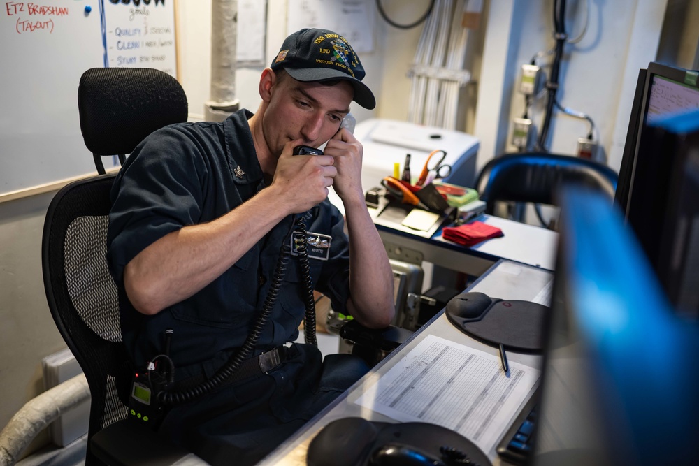 Daily Sailor Activities aboard USS New Orleans September 23, 2022