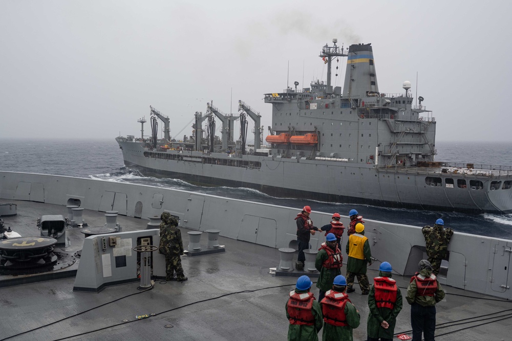 Underway Replenishment-at-Sea aboard USS New Orleans September 25, 2022