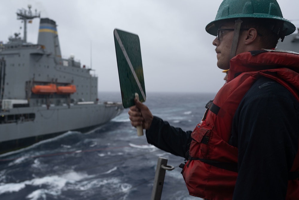 Underway Replenishment-at-Sea aboard USS New Orleans September 25, 2022