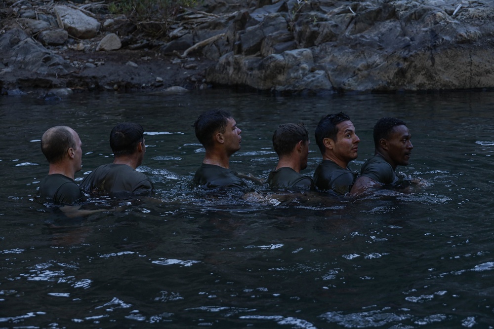 2nd Bn., 1st Marines practices river crossing techniques