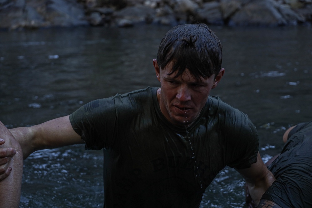 2nd Bn., 1st Marines practices river crossing techniques