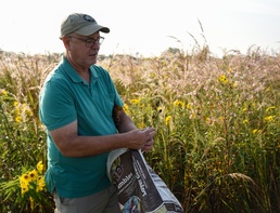 Group gathers seeds to restore Huffman Prairie