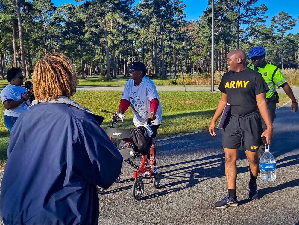 Fort Stewart Soldiers participate in NAACP Suicide Prevention and Awareness Walk