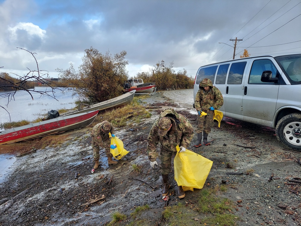 Joint Task Force - Bethel clears storm debris for Operation Merbok Response