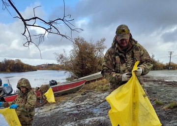 Joint Task Force - Bethel clears storm debris for Operation Merbok Response