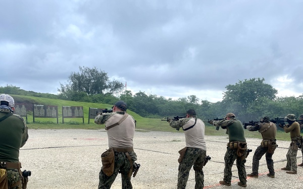 Maritime Expeditionary Security Group (MESG) 1 Training Evaluation Unit Live Fire training