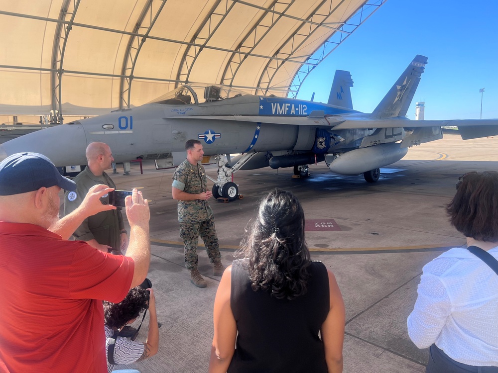 Local media invited to NAS JRB Fort Worth, toured aircraft