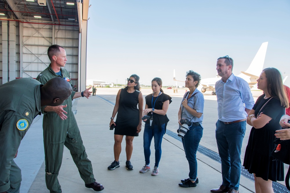 Local media invited to NAS JRB Fort Worth, toured aircraft